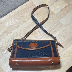 Dooney & Bourke Black and Brown Leather Bag